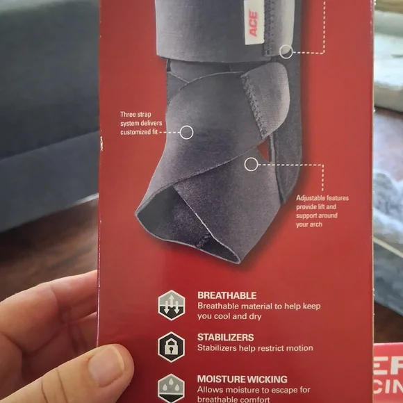 Adjustable Black Back and Abdominal Support Bp Monitor And ankle Support - Picture 4 of 4